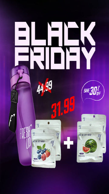 FreshUp Purple Bottle + 4 Capsules