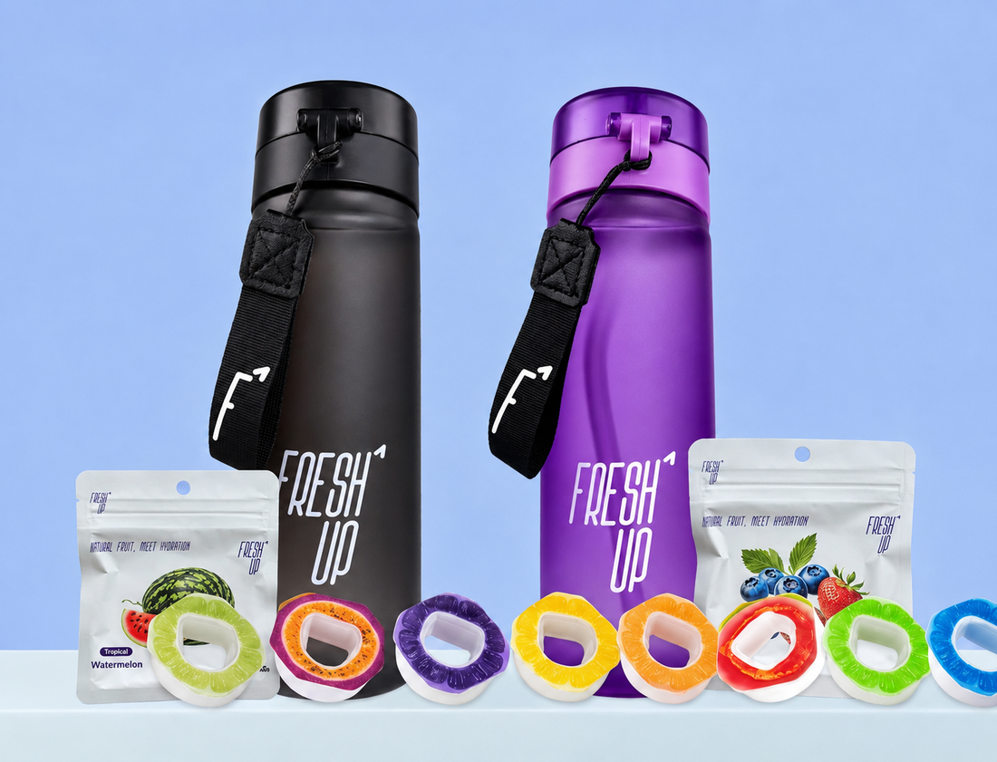 Two FreshUp Bottles + 10 Pods of your choice