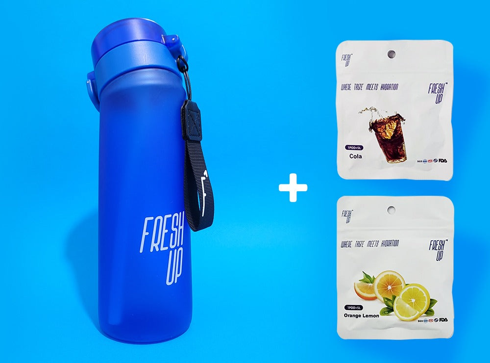 FreshUp Blue Bottle + 2 Capsules