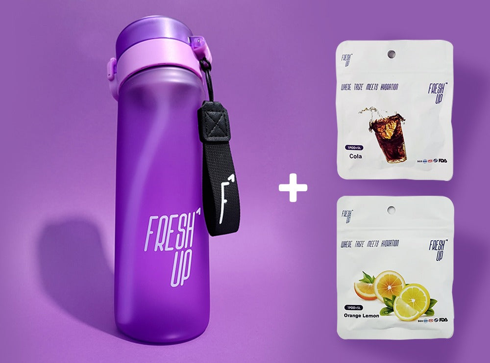 FreshUp Purple Bottle + 2 Capsules